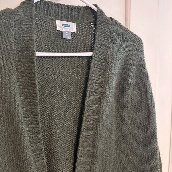 | OLD NAVY | Green Open Long Cardigan - Picture 4 of 7